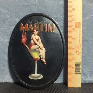 3D Pinup Lady Red Hot Martini Ralph Burch Man Cave Bar Wall Deco Art Plaque Sexy